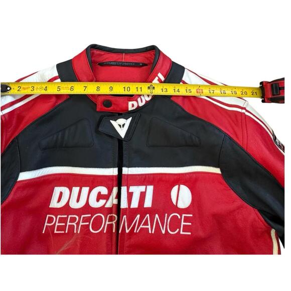 Ducati Performance Dainese Corse Leather Jacket Mens Y2K Motorcycle Biker 56 - Picture 5 of 16